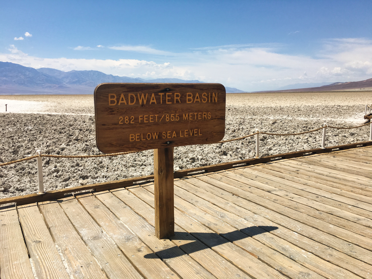 Badwater Basin Death Valley Sign Sightseeing Day Trip Las Vegas